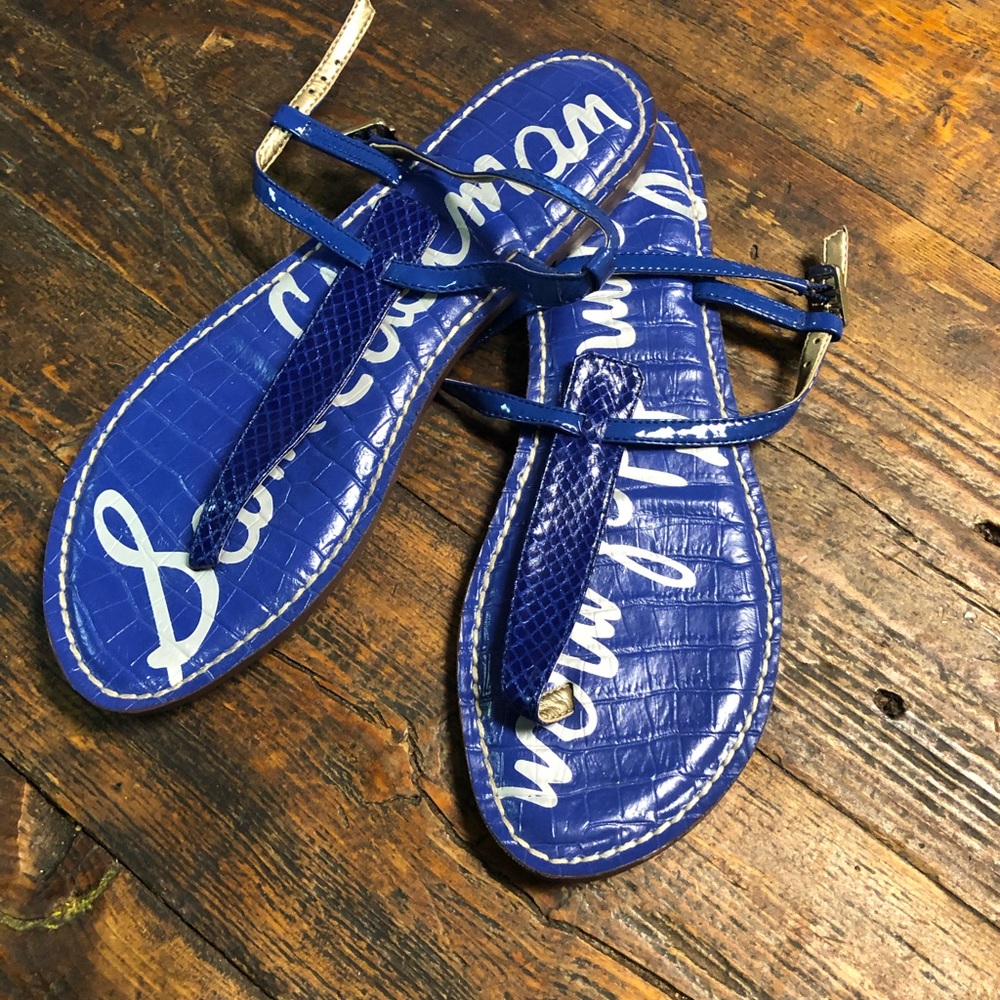 Sam Edelman Gigi thong sandal size 8 blue